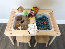 9 Ikea Flisat Table Activities Toddler Sensory Play Ideas Small World Toddler Play Table Sensory Table Sensory Play