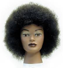 Black mannequin head with curly hair. Practice Haircut Heads Training Haircut Head Beauty School Supplies Student Hair Mannequin Human Hair Afro American Hair