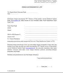 Contoh Formulir Contoh Surat Indonesia