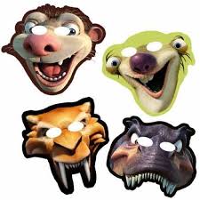 Ice Age Party Theme Mask Ice Age Birthday Party Ice Age Mask Party
