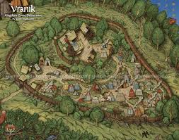 Map Of Vranik In Kingdom Come Deliverance Kcd Video Game Fantasy City Map Fantasy Landscape Fantasy World Map