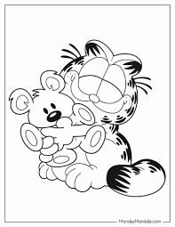 garfield coloring page