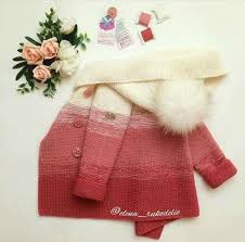 Kadinlara Dair Ne Varsa Baby Cardigan Knitting Girls Crochet Clothes