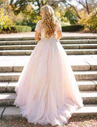 Blush Pink Peplum Wedding Dress Lace Long Sleeved Puffy Tulle Skirt Crystal Beaded Jewel Neck Plus Size Bridal Gowns Sleeves Elegant Plus Size Gowns Plus Size W Princess Wedding Dresses Peplum