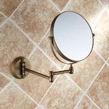Maybe you would like to learn more about one of these? Buy Bath Mirrors Rotating Antique Copper Retractable 2 Side Bathroom Wall Mirror 3 Magnifying Bath Makeup Round Mirror Online
