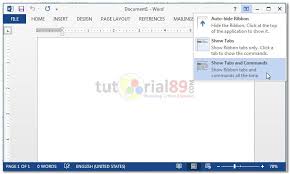 Cara Menampilkan Dan Menyembunyikan Ribbon Di Word Microsoft