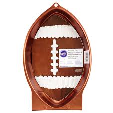 Football Novelty Cake Pan Wilton Made of mint green silicone, this mold has a cavity that spells out congrats in cursive font. football novelty cake pan