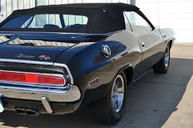 1970 Dodge Challenger All Black 1970 Dodge Challenger Rt Convertible 426 Hemi Clone Triple Black Looks Tough With The Black Bumblebee Stripe Cha In 2020 Challenger Rt Dodge Challenger Triple Black