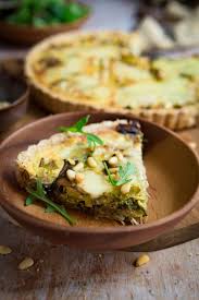 Quiche Aux Blettes Et Aux Champignons De Paris Recette En 2020 Quiche Aux Blettes Recette Feuilles De Blettes Recette De Blettes
