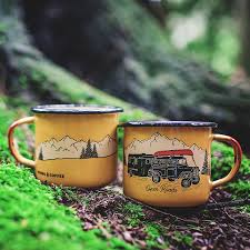Woods Coffee Enamel Mug Adventure Series Open Roads Mugs Coffee Mugs Coffee
