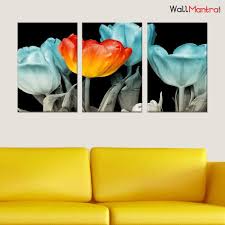 Flower cactus decoration plant wall art canvas poster and print landscape painting long wall picture for living room home decor. Tulip Flower Wall Painting In Multiple Frames Floral Wall Art Wallmantra