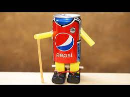 how to make the cutest walking robot on youtube youtube pepsi canning robot