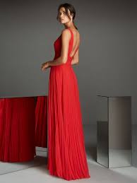 Knee Length Pencil Red Cocktail Dress With V Neck Pronovias Prom Dresses Ball Gown Formal Evening Dresses Red Cocktail Dress