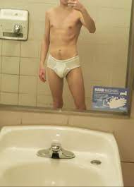 I love getting down to my tighty whities in public restrooms. Even more fun  when guys are around to see. : r/tightywhities