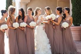 Taupe Bridesmaids Loving The Different Styles But Same Shade Length Taupe Bridesmaid Taupe Wedding Taupe Wedding Colors