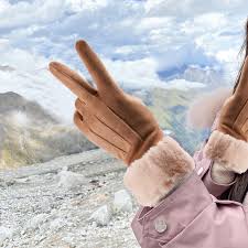 Ladies Women Winter Gloves Touch Screen Fleece Warm Soft Fur Lined Thermal  | eBay