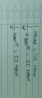 Check spelling or type a new query. 1 4 Abad Berapa Tahun Tolong Dijawab Brainly Co Id