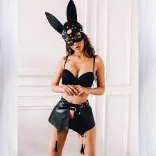 Bdsm Bondage Leather Skirt Sexy Women Clothing High Waist Garter Cute Bunny  Ears Mask Erotic Adult Toys Gothic Cosplay Costume|Garters| - AliExpress