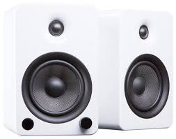 Best Buy Kanto Yu5 5 25 80w 2 Way Bookshelf Speakers Pair Gloss White Yu5gw Bookshelf Speakers Speaker Cool Things To Buy