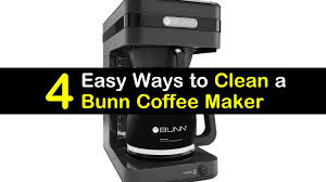 Furthermore, a dirty coffee maker prevents your machine from running properly and the grime that stops up your machine imparts flavors on your coffee most common ways to clean coffee makers without vinegar. 4 Easy Ways To Clean A Bunn Coffee Maker