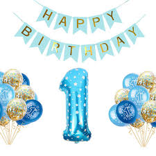 Eternizecerimonial Com Br Decoracion Para Fiestas Articulos De Fiesta Juego De Globos Para Fiesta De Primer Cumpleanos Para Ninos Feliz Cumpleanos Suministros Para Nino Bebe Para Nino O Nina Cumpleanos Deco Ninos Ninos 1