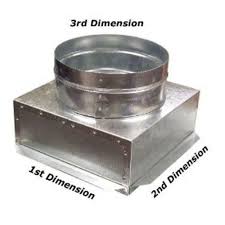 6x6x6 Square To Round Ceiling Register Can Box C Box Vent Registers Hvac Diffuser