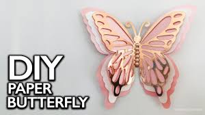 Download Diy Paper Butterfly Wall Art How To Make A Paper Butterfly 3d Paper Butterfly