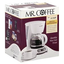 Coffee large 4 cup capacity universal coffee pot machine glass carafe decanter replacement accessory with easy pour spout and. Mr Coffee 4 Cup White Switch Coffeemaker Shop Appliances At H E B