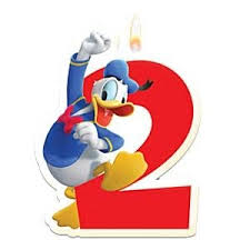 Disney Donald Duck 2e Verjaardag Taart Kaars Disney Donald Duck Feestartikelen Magic Moments For Kids