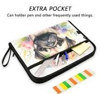Expanding File Folder - Cool Cartoon P 13 Pocket Accordion File Folders  With Sticky Labels, A4 Letter Size Paper Document Organizer With
