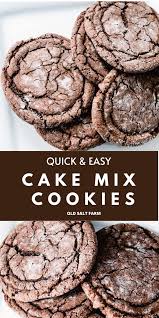 One batch was made with betty crocker salted caramel brownie mix and the other was made with duncan hines devils food chocolate cake mix. Cake Mix Cookies Super Quick Easy