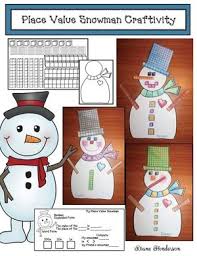 Snowman Craftivities Snowmen Activities Math Crafts Place Values