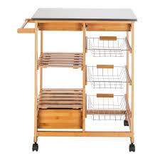 drawers rolling kitchen trolle