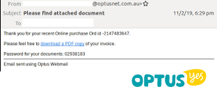 For more enquiries on how to unlock the phone, please contact optus support on 1300 727 414 or visit optus . Cybercriminals Deliver Multiple Malicious Emails From Compromised Optus Accounts