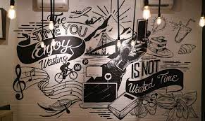 Maybe you would like to learn more about one of these? Lukisan Dinding Cafe Hitam Putih Simple Cikimm Com