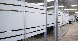 Reversible l shape reception desk with glass transaction counter and storage. Glass Office Walls And See Through Office Panels Gallery Atwork Office Furniture