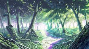 10 Best Anime Forest Clearing Background Full Hd 1080p For Pc Desktop Cenario Anime Pintura De Arvores Paisagem Fantasia