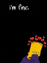 Download hd 1080x2280 wallpapers best collection. Broken Heart Bart Simpson Sad Wallpaper