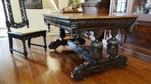 A Carved Oak Antique Dining Table From The Folks At Geaux Vintage Antiques