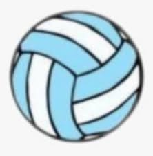 A stroke where a player hits the ball back over the net (using a forehand or backhand) before the ball bounces on their side of the court. Aesthetic Blue Volley Volleyball Ball Pelota Blue Volleyball Sticker Hd Png Download Transparent Png Image Pngitem