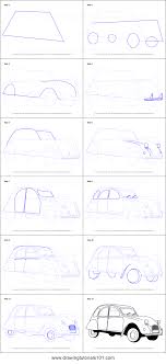 You can draw it freehand while looking at your computer monitor, or you can print out this page to get a closer look at each step. How To Draw A Vintage Car Printable Step By Step Drawing Sheet Drawingtutorials101 Com