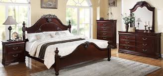 Featuring a wide range of pieces and customizable options, our cherry bedroom furniture items are the ideal complement for modern homes. Cherry Poster Queen Bedroom Set 3pcs Classic Acme Furniture 21860q Gwyneth Gwyneth 21860q Set 3