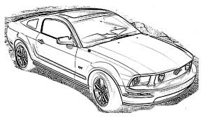 Children commemorate in their personal method. Mustang Cars Coloring Picture Idokeren