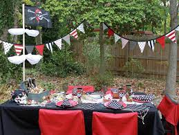 Lure guests to your venue with a treasure map and promise them a bounty of gems and gold. Diy Table For Pirate Themed Parties Oh My Fiesta In English