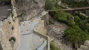 José andrés céspedes 10 noviembre, 2020. Derrumbe En El Principal Acceso A Las Casas Colgadas De Cuenca