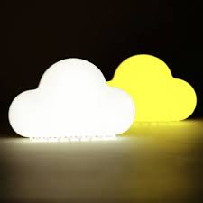 Usb Rechargeable Stick Anywhere Mini Cloud Led Night Light Forkids Room In Yellow White Beautifulhalo Com