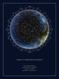 Custom Star Map Real Night Sky Map Custom Star Poster Etsy Star Map Poster Prints Night Skies