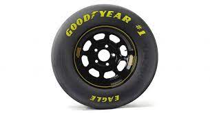 For superior traction, nascar tires use slick treads to maximize surface area contact with the track. Goodyear Tire Notes Darlington Raceway Mrn