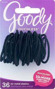 Goody Goody Ouchless Elastics Black Hair Ties 2mm Hair Elastics 36 Ct Walmart Com Hair Elastics Goody Hair Ties Elastic Hair Bands