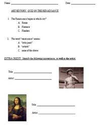 Its study expands our inner world, breaks down barriers in the way of our imagination and perception of this world. Art History Quiz On Renaissance Period Of Art By Lessons By Laurel